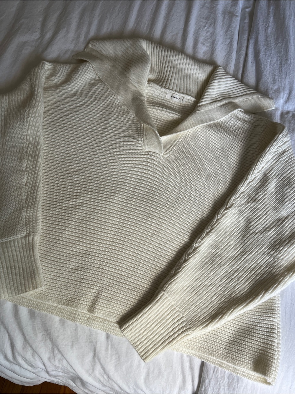 Mod Ref Collared Rib Knit Sweater - Picture 2 of 2